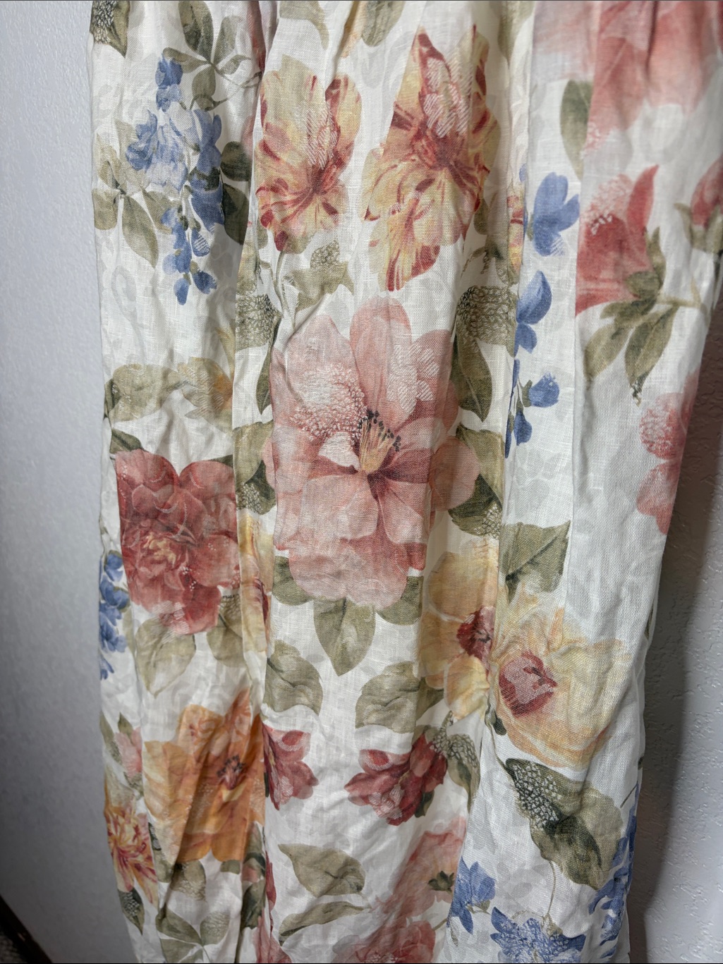 Line Markvardsen White Joy Skirt Summer Bloom Linen Midi Size Small — image 4 of 8